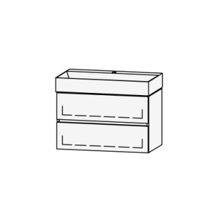 Möbelkombination Vanity Seto Line 81 80 x 50 x 45.5 cm