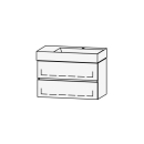 Möbelkombination Vanity Seto Line 81 80 x 50 x 45.5 cm