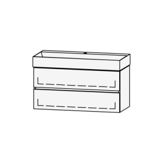 Möbelkombination Vanity Seto Line 102 101 x 50 x 44.5 cm