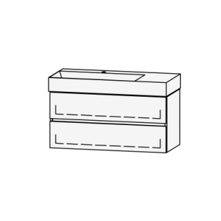 Möbelkombination Vanity Seto Line 102 101 x 50 x 45.5 cm