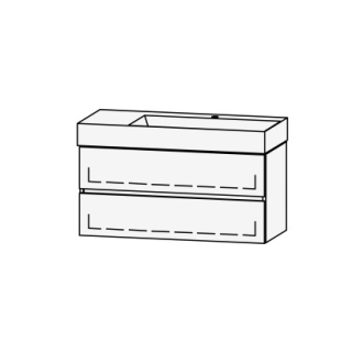 Möbelkombination Vanity Seto Line 102 101 x 50 x 45.5 cm