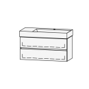 Möbelkombination Vanity Seto Line 102 101 x 50 x...