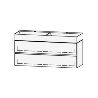 Möbelkombination Vanity Seto Line 122 121 x 50 x 44.5 cm