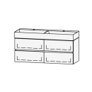 Möbelkombination Vanity Seto Line 122 121 x 50 x...