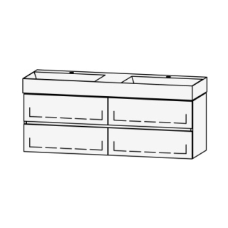 Möbelkombination Vanity Seto Line 142 141 x 50 x 44.5 cm