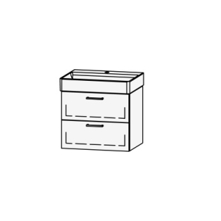 Unterbau Vanity DuraSquare 60 58.5 x 52 x 43.8 cm