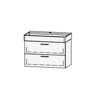 Unterbau Vanity DuraSquare 80 78.5 x 52 x 43.8 cm