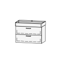 Unterbau Vanity DuraSquare 80 78.5 x 52 x 43.8 cm