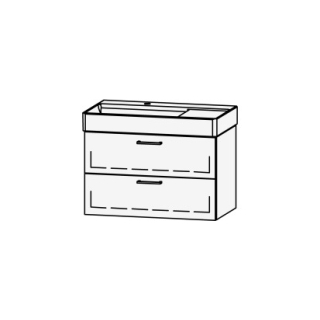 Unterbau Vanity DuraSquare 80 78.5 x 52 x 44.8 cm