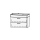 Unterbau Vanity DuraSquare 80 78.5 x 52 x 44.8 cm