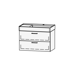 Unterbau Vanity DuraSquare 80 78.5 x 52 x 44.8 cm