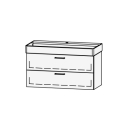 Unterbau Vanity DuraSquare 100 98.5 x 52 x 43.8 cm