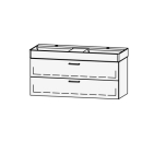 Unterbau Vanity DuraSquare 120 118.5 x 52 x 45 cm