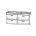 Unterbau Vanity DuraSquare 120 118.5 x 52 x 45 cm
