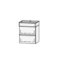 Unterbau Vanity DuraSquare Compact Line 50 48.5 x 52 x 38 cm