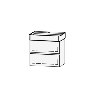 Unterbau Vanity DuraSquare Compact Line 60 58.5 x 52 x 38 cm