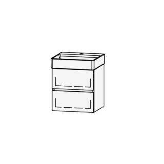 Unterbau Vanity DuraSquare Line 50 48.5 x 52 x 43.8 cm