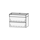 Unterbau Vanity DuraSquare Line 80 78.5 x 52 x 43.8 cm