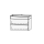 Unterbau Vanity DuraSquare Line 80 78.5 x 52 x 43.8 cm