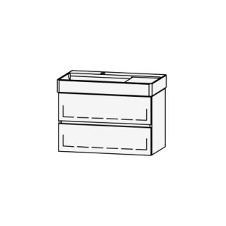 Unterbau Vanity DuraSquare Line 80 78.5 x 52 x 43.8 cm