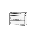 Unterbau Vanity DuraSquare Line 80 78.5 x 52 x 43.8 cm