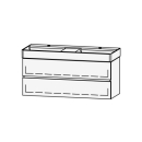 Unterbau Vanity DuraSquare Line 120 118.5 x 52 x 45 cm