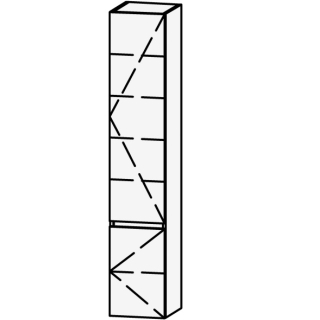 Hochschrank Vanity Keramik Line