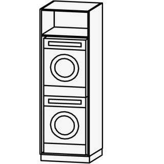 Hochschrank Vanity Bocco Lavadora