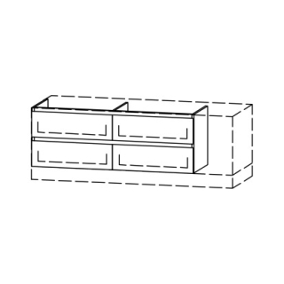 Unterbau Vanity Bocco Mea 2 Style