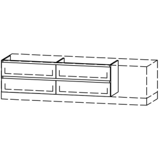 Unterbau Vanity Bocco Mea 2 Style