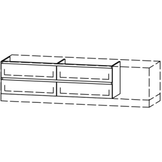 Unterbau Vanity Bocco Mea 2 Style