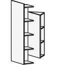 Schrägregal offen Vanity Terioso