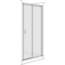 Gleittüre Duscholux Optima 6 Plus