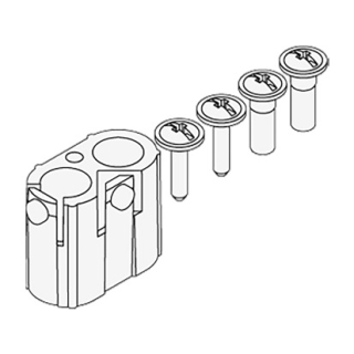 Befestigungsset MITO für Möbel, zu Badetuchstange