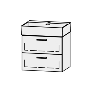 Unterbau Vanity Extra 59.5 x 50 x 44 cm