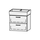 Unterbau Vanity Extra 59.5 x 50 x 44 cm