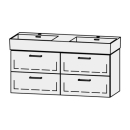 Unterbau Vanity Extra 119.5 x 50 x 44 cm