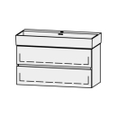 Unterbau Vanity Extra Line 99.5 x 52 x 44 cm