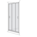 Gleittüre Duscholux Optima 400