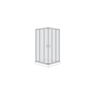 Eckeinstieg Duscholux Optima 400