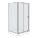 Gleittüre Duscholux Optima 400