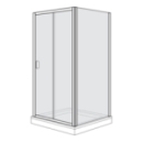 Gleittüre Duscholux Optima 400