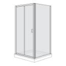 Gleittüre Duscholux Optima 400