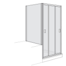 Gleittüre Duscholux Optima 400