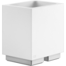 Glashalter, Standmodell, Glas Corian weiss