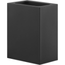 Glas, zu Doppelglashalter, Corian schwarz