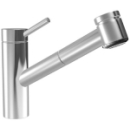 Spültischmischer, A 235 mm, Auszugsbrause