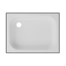 90x75x6,5 cm, Zarge an 4 Seiten, Ablauf D. 90 mm