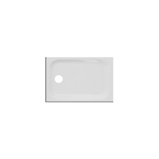 120x80x6,5 cm,Zarge hi+re,Abl.Mitte rechts D.90mm