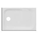 120x80x6,5 cm,Zarge hi+re,Abl.Mitte rechts D.90mm